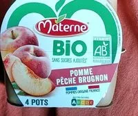 Mängden socker i Compotes Pomme Pêche Brugnon