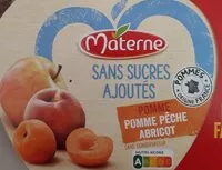 Mängden socker i MATERNE Compotes Coupelles Pomme, P. Pêche Abricot 32x100g Format Familial