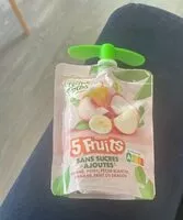 Mängden socker i 5 fruits