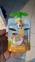 Mängden socker i Pom'Potes Pomme Mirabelle sans sucres ajoutés