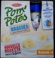 Mängden socker i Pom' Potes brassés aux fruits mixés banane