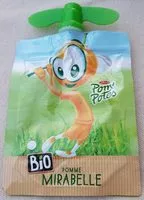 Mängden socker i Pom' potes Pomme Mirabelle Bio