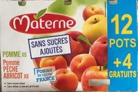 Mängden socker i Compote Assortiment Sans Sucres Ajoutés Pomme & Pomme Pêche Abricot