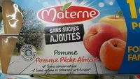 Mängden socker i Compotes Pomme Pêche Abricot sans sucres ajoutés