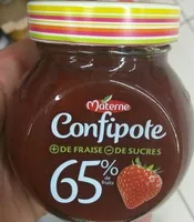 Mängden socker i Confipote - Confiture de fraises allégée en sucres
