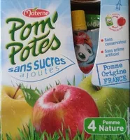 Mängden socker i Pom'Potes - 4 Pomme Nature