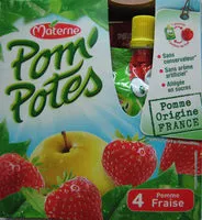 Mängden socker i Pom'Potes Pomme fraise