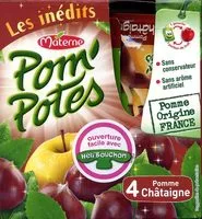 Mängden socker i POM'POTES Compotes Pomme Châtaigne d'Ardèche 4x90g