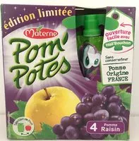 Mängden socker i Pom'potes pomme raisin
