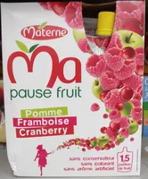 Mängden socker i Ma Pause Fruit Pomme Framboise Cranberry