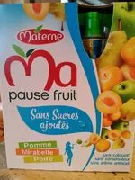 Mängden socker i Spécialité de pomme mirabelle poire sans sucres ajoutés