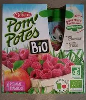 Mängden socker i POM'POTES Compotes Gourdes BIO Pomme Framboise 4x90g
