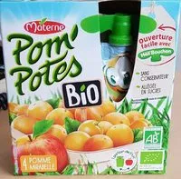 Mängden socker i POM'POTES Compotes Gourdes BIO Pomme Mirabelle 4x90g