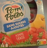 Mängden socker i POM'POTES Compotes Gourdes Pomme Fraise 4x90g