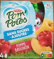 Mängden socker i POM'POTES Compotes Gourdes Pomme Brugnon 4x90g