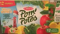 Mängden socker i POM'POTES Compotes Gourdes Pomme Nature 12x90g
