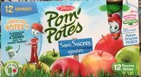 Mängden socker i POM'POTES Compotes Gourdes Pomme Nature 12x90g