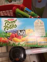 Mängden socker i POM'POTES Compotes Gourdes BIO Pomme, P. Fraise, P. Abr, P. Poire 16x90g Format Familial
