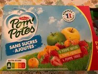 Mängden socker i Pom'Potes sans sucres ajoutes