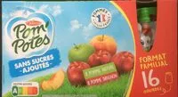 Mängden socker i POM'POTES Compotes Gourdes Pomme, P. Brugn 16x90g Format Familial
