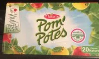 Mängden socker i POM'POTES Compotes Gourdes Pomme Nature 20x90g