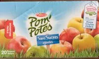 Mängden socker i POM'POTES Compotes Gourdes Pomme Nature 20x90g