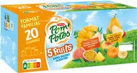 Mängden socker i pom'potes 5 fruits