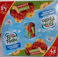 Mängden socker i POM'POTES Compotes Gourdes Pomme, P. Brugn 48x90g Format Familial