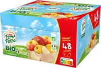 Mängden socker i POM'POTES Compotes Gourdes BIO Pomme Nature 48x90g Format Familial