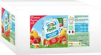 Mängden socker i POM'POTES Compote Gourdes Sans Sucres Ajoutés Pomme Fraise 12x(4x90g)