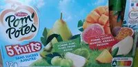 Mängden socker i POM'POTES Compotes Gourdes 5 Fruits Exotiques & Verts 12x90g