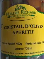 Mängden socker i Cocktail d'olives apéritif