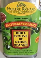 Mängden socker i Huile d'olive de Nyons bio
