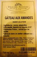 Mängden socker i Gâteau aux Amandes