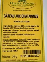 Mängden socker i Gâteau aux châtaignes sans gluten