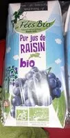 Mängden socker i Jus de raisin