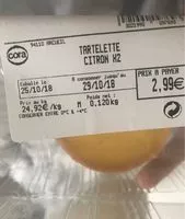 Mängden socker i Tartelette citron x2 cora