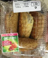 Mängden socker i Chaussons fourrés pommes framboises