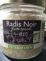 Mängden socker i Radis noir lacto-fermenté BIO Nutriform