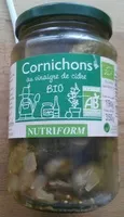Mängden socker i Cornichons au vinaigre de cidre Bio