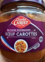 Mängden socker i Boeuf carotte Charles christ