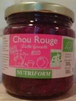 Mängden socker i Chou rouge lacto-fermenté BIO Nutriform