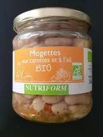 Mängden socker i Mogettes aux carottes et a l'ail