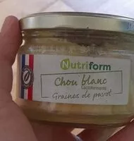Mängden socker i Chou blanc lactofermenté graines de pavot