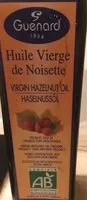 Mängden socker i Huile De Noisette 100% Vierge Bio Bouteille 25CL