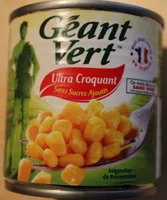 Mängden socker i Maïs Ultra Croquant sans sucres ajoutés