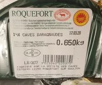 Mängden socker i Roquefort