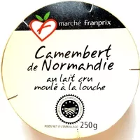 Mängden socker i Camembert de Normandie au lait cru moulé à la louche (22% MG)