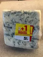 Mängden socker i Bleu d'auvergne au lait de vache pasteurisé