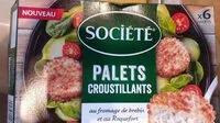 Mängden socker i Société Palets croustillants